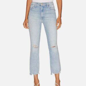 MOTHER Hustler Ankle Chew Light Wash Cropped Jeans